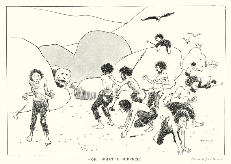 Pierwotne sceny: "Oh! What a Surprise!" (litho) autorstwa John (after) Hassall