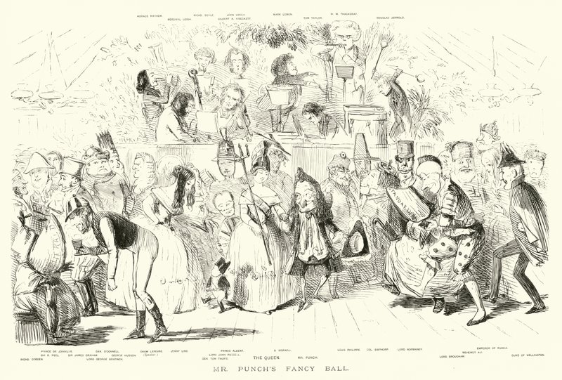 Fancy Ball pana Puncha (grawerowanie) autorstwa John (after) Leech