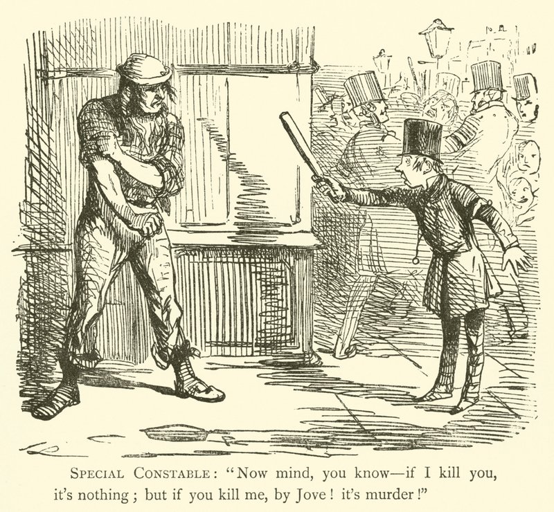 Policjant (grawerunek) autorstwa John (after) Leech