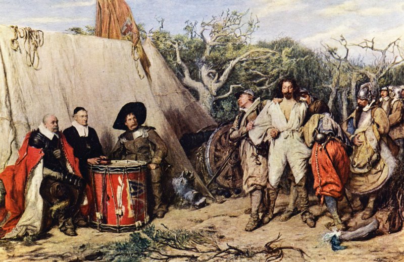 Sąd Bębniarski (kolorowa litografia) autorstwa John (after) Pettie