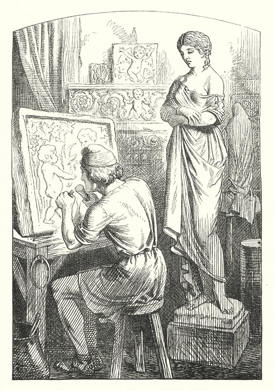 Clyte (grawerowanie) autorstwa John (after) Tenniel