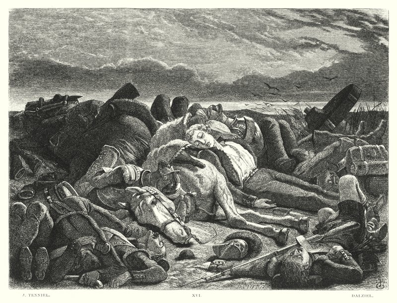 Childe Harold Lorda Byrona, Canto III, Stanza 28 (grawerowanie) autorstwa John (after) Tenniel