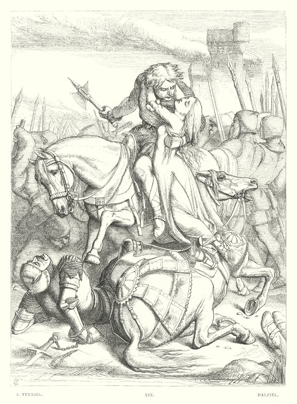 Childe Harold Lorda Byrona, Canto III, Stanza 49 (grawerowanie) autorstwa John (after) Tenniel