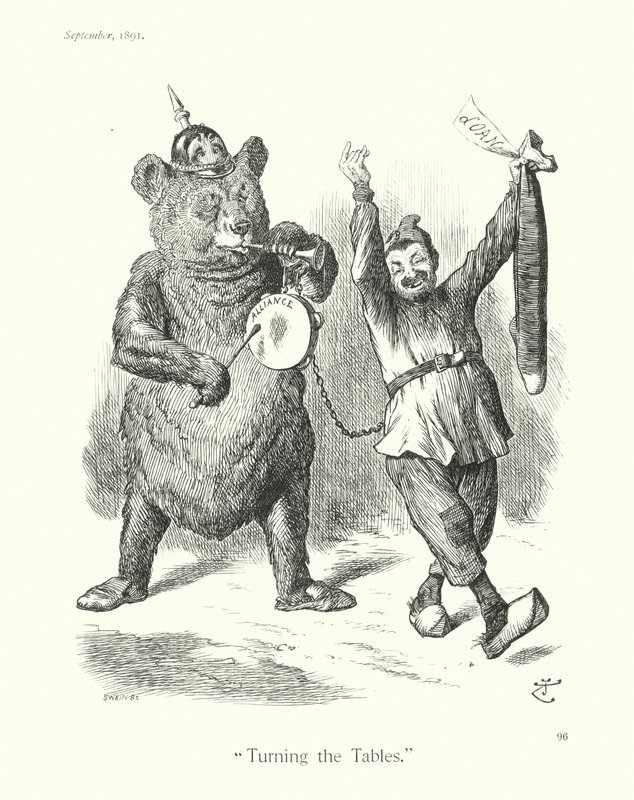 Kreskówka Sir Johna Tenniela: "Turning the Tables" (rycina) autorstwa John (after) Tenniel