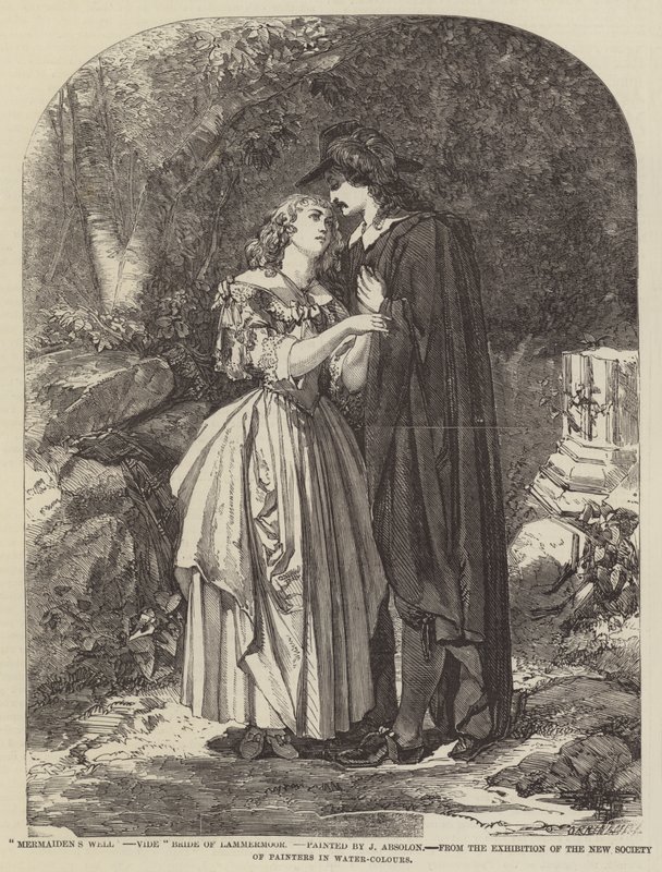 Studnia Mermaiden, vide Narzeczona z Lammermoor autorstwa John Absolon