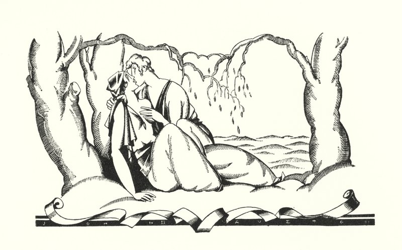 Ilustracja do Don Juana autorstwa Lorda Byrona (lito) autorstwa John Austen