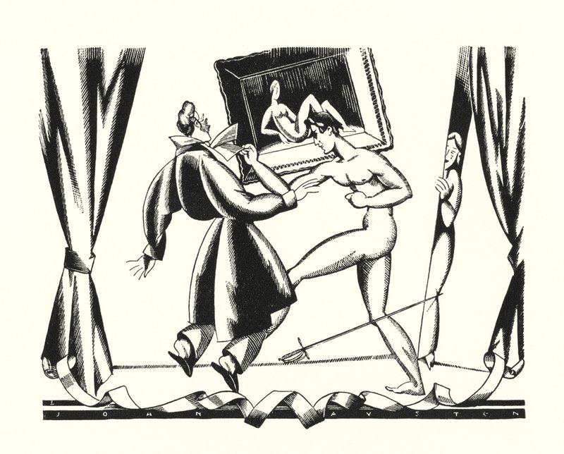 Ilustracja do Don Juana autorstwa Lorda Byrona (lito) autorstwa John Austen