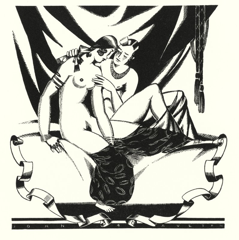 Ilustracja do Don Juana autorstwa Lorda Byrona (lito) autorstwa John Austen