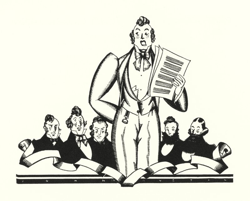 Ilustracja do Don Juana autorstwa Lorda Byrona (lito) autorstwa John Austen