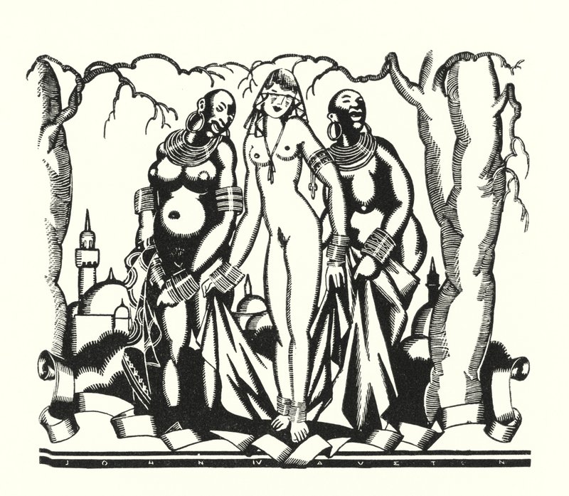 Ilustracja do Don Juana autorstwa Lorda Byrona (lito) autorstwa John Austen