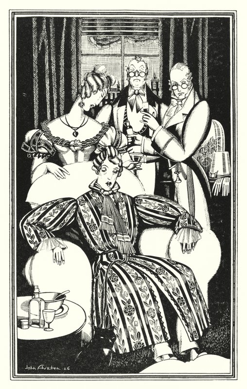 Ilustracja do Don Juana autorstwa Lorda Byrona: Nie wiem jak to było, ale zachorował (lito) autorstwa John Austen