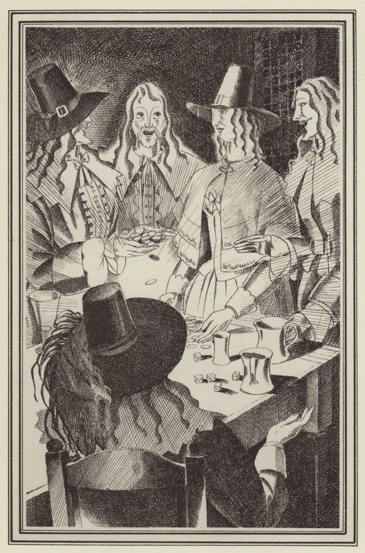 Ilustracja do Moll Flanders autorstwa Daniela Defoe (lito) autorstwa John Austen
