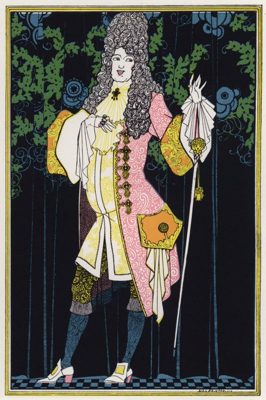 Ilustracja do „Rogues In Porcelain”, Miscellany XVIII-wiecznych wierszy (kolor lito) autorstwa John Austen
