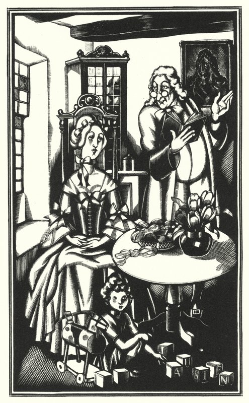 Ilustracja do Tristrama Shandy autorstwa Laurence