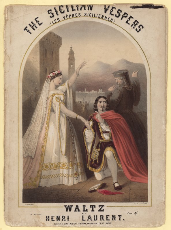 Nieszpory sycylijskie. Walc Henri Laurenta autorstwa John Brandard
