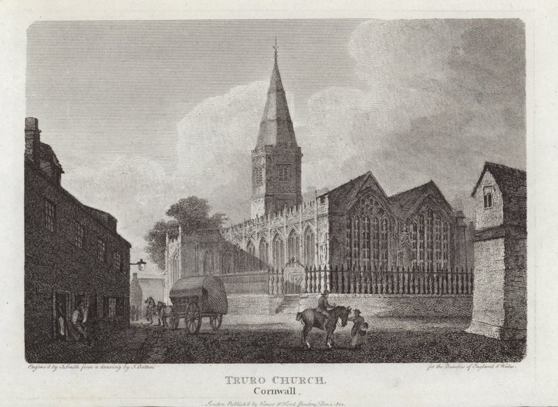 Kościół Truro, Kornwalia autorstwa John Britton