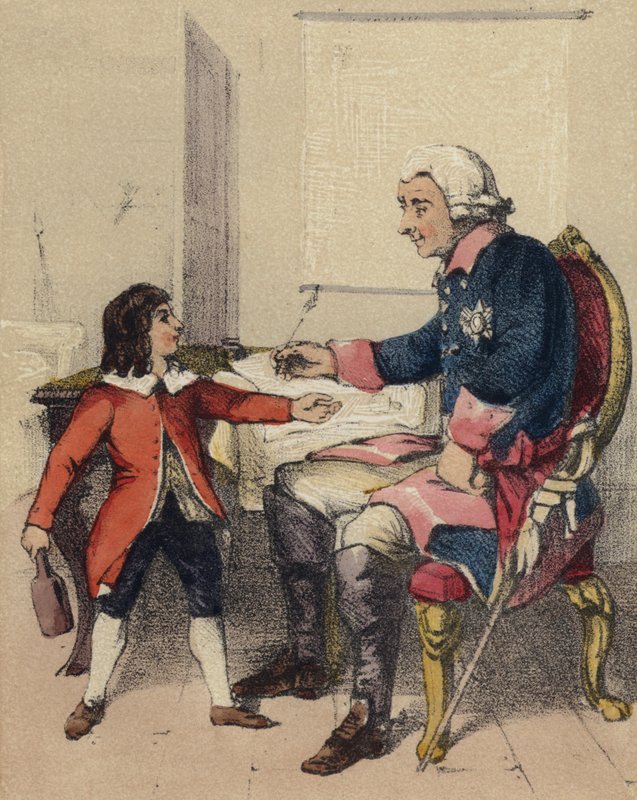 Fryderyk Wielki i jego siostrzeniec autorstwa John Callcott Horsley
