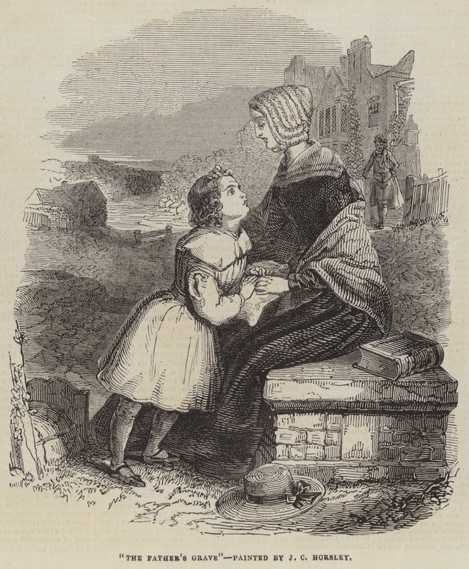 Grób Ojca autorstwa John Callcott Horsley