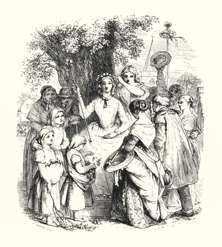 Królowa Maja (rycina) autorstwa John Callcott Horsley