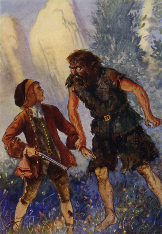 Ilustracja do Wyspy Skarbów autorstwa John Cameron