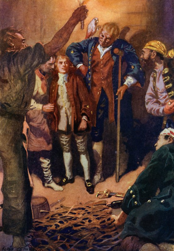 Ilustracja do Wyspy Skarbów autorstwa John Cameron