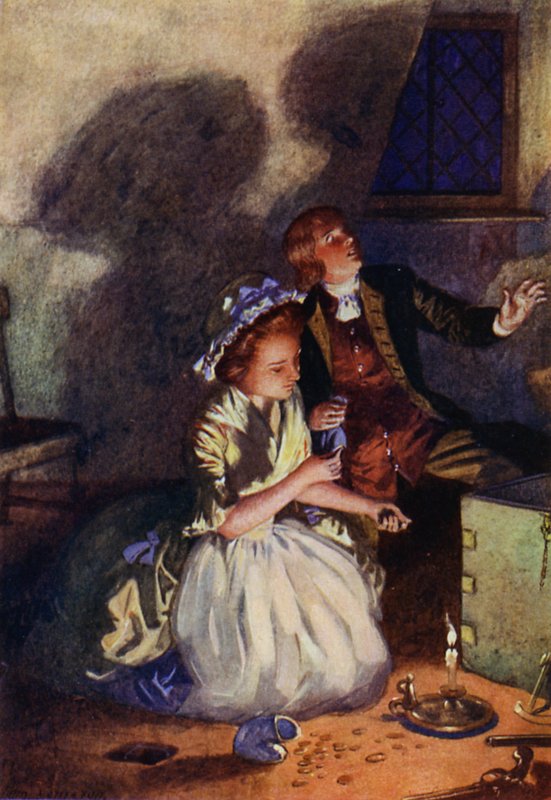 Ilustracja do Wyspy Skarbów autorstwa John Cameron