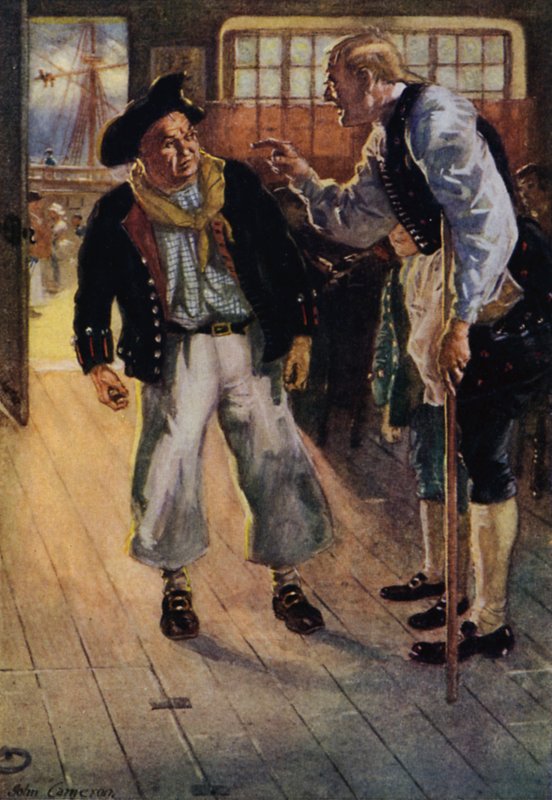 Ilustracja do Wyspy Skarbów autorstwa John Cameron
