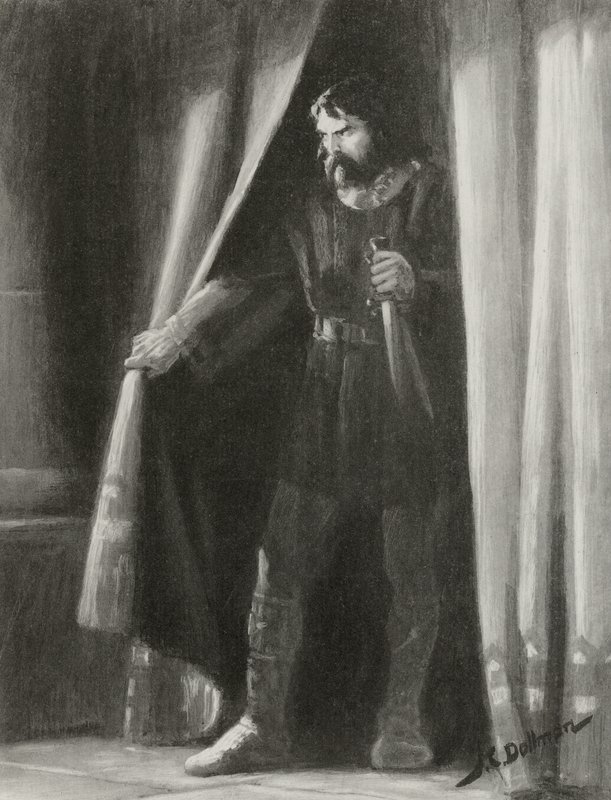 Makbet (grawiura) autorstwa John Charles Dollman