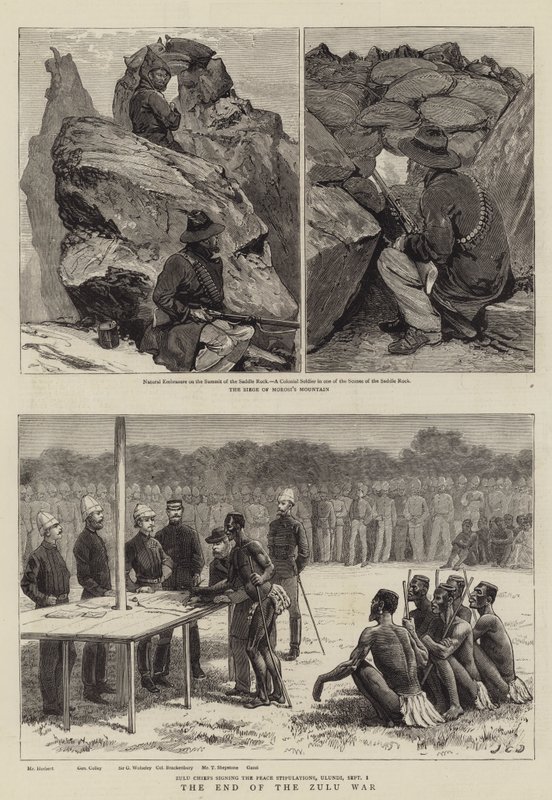 Koniec wojny Zulusów autorstwa John Charles Dollman