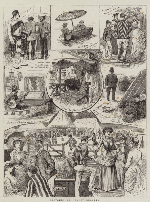 Szkice w Henley Regatta autorstwa John Charlton