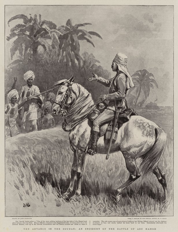 Natarcie w Sudanie, incydent w bitwie pod Abu Hamed autorstwa John Charlton