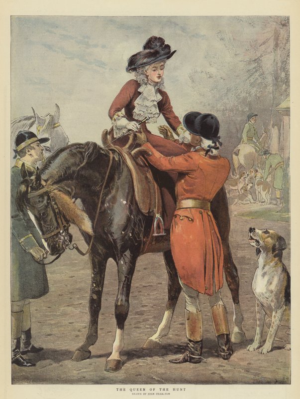 Królowa łowów (chromolitho) autorstwa John Charlton