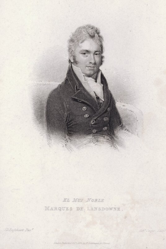 Henry Petty-Fitzmaurice, 3. markiz Lansdowne, angielski polityk wigów, minister spraw wewnętrznych i kanclerz skarbu (rycina) autorstwa John Cox Dillman (after) Engleheart