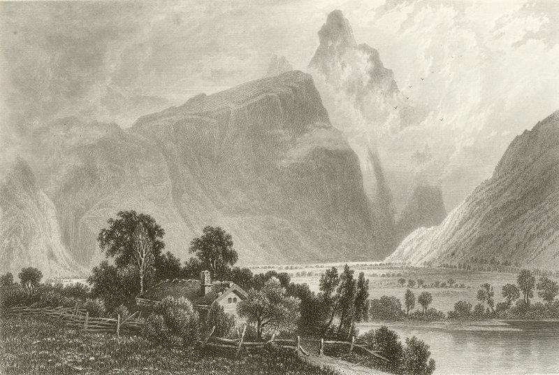 Romsdalhorn z Aak autorstwa John Douglas Woodward