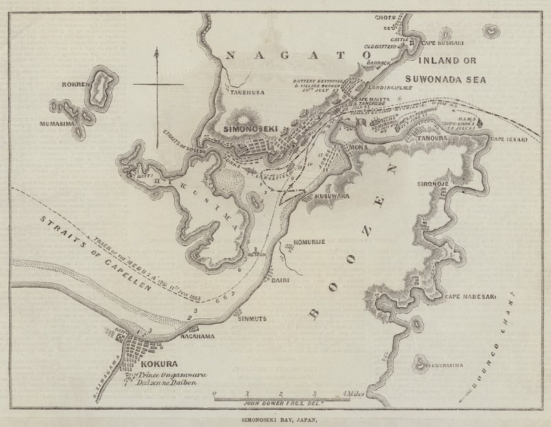 Zatoka Shimonoseki, Japonia autorstwa John Dower