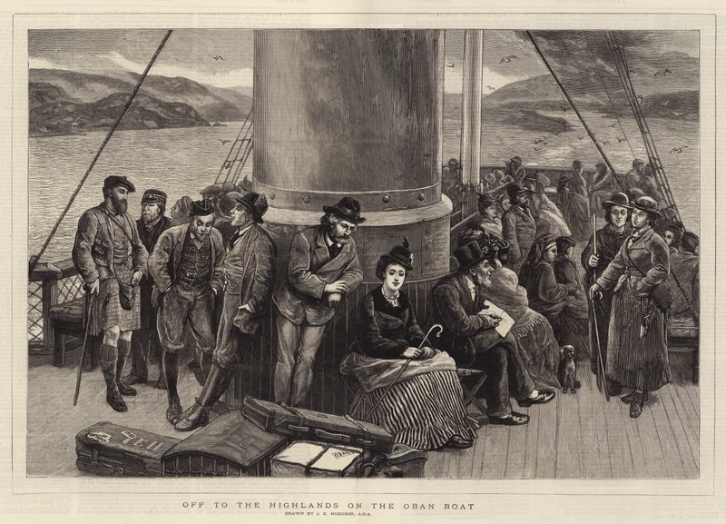 Wyprawa na wyżyny na łodzi Oban autorstwa John Evan Hodgson