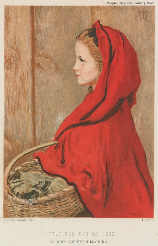 Czerwony Kapturek autorstwa John Everett Millais