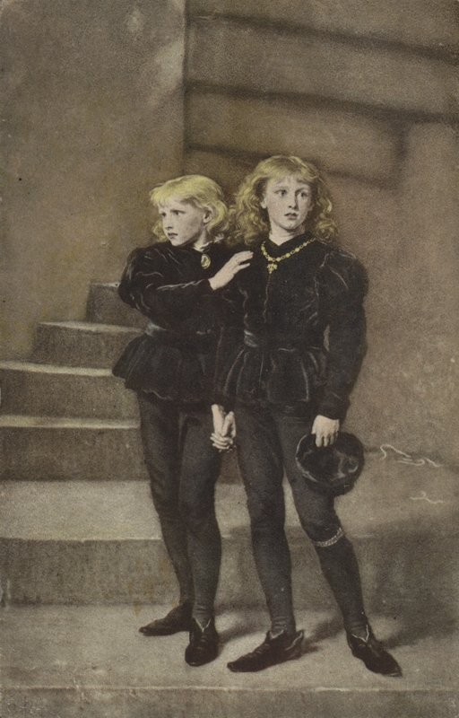 Dwaj książęta Edward i Ryszard w wieży autorstwa John Everett Millais