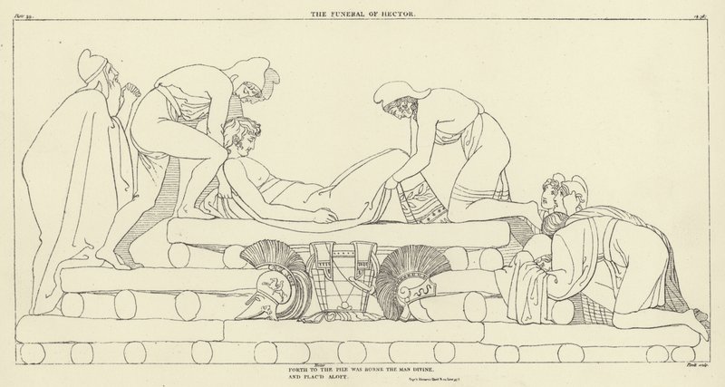 Pogrzeb Hektora autorstwa John Flaxman