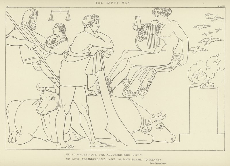 Szczęśliwy człowiek autorstwa John Flaxman