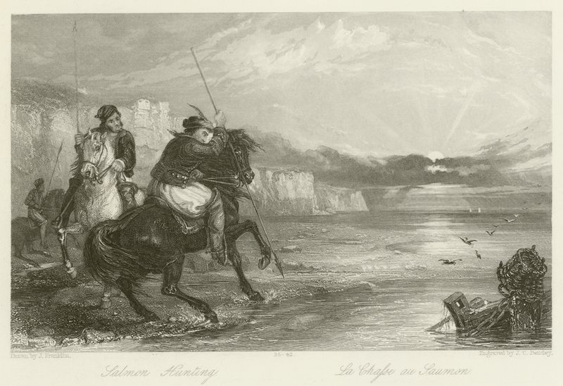 Polowanie na łososia autorstwa John Franklin