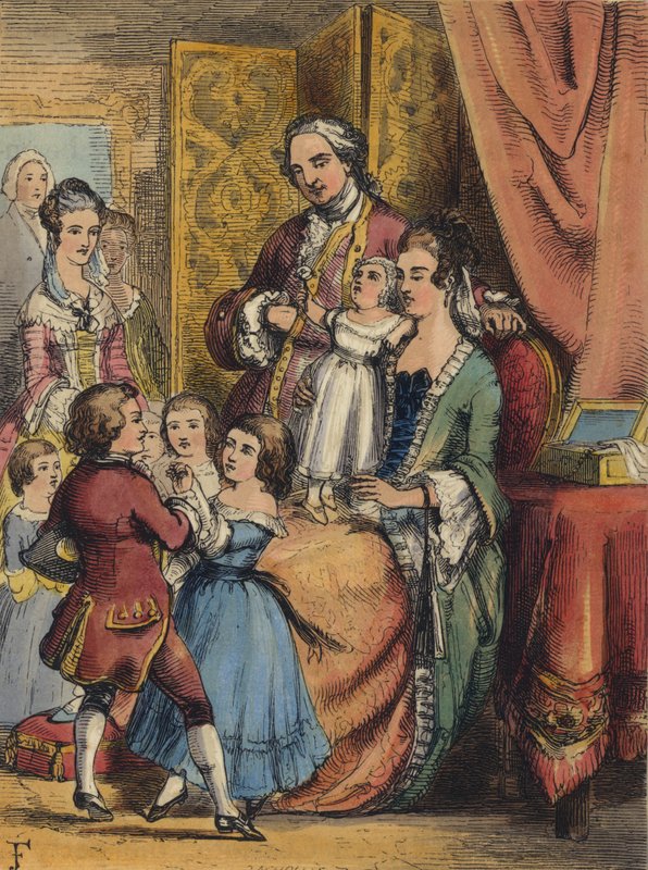 Rodzina Jerzego III autorstwa John Franklin