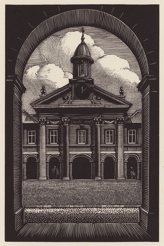 Cambridge: Emmanuel (drzeworyt) autorstwa John Frederick Greenwood