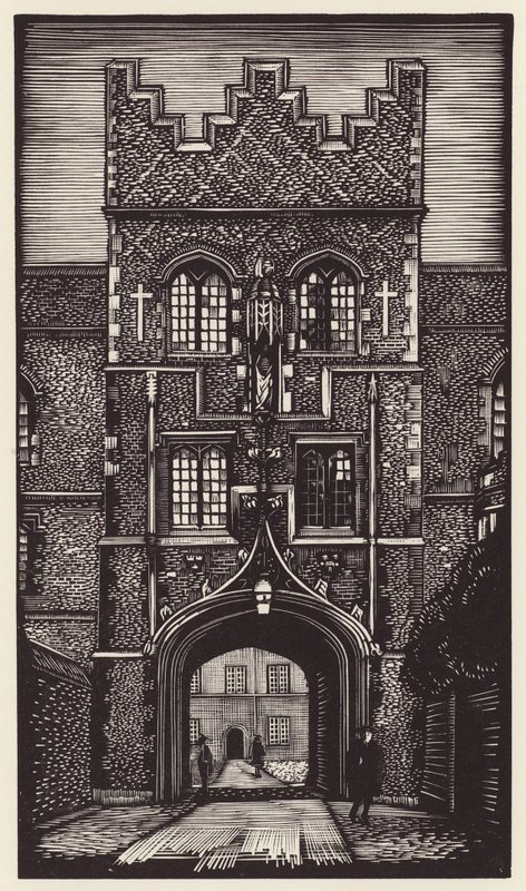 Cambridge: Jezus (drzeworyt) autorstwa John Frederick Greenwood
