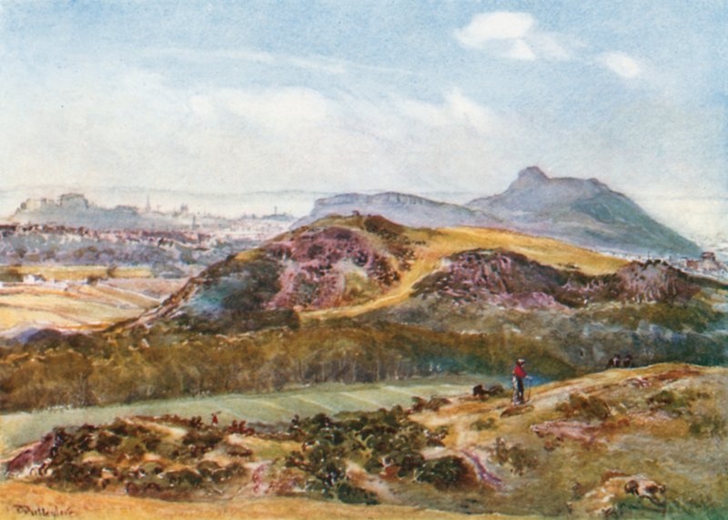 Fotel Artura z Braid Hills autorstwa John Fulleylove