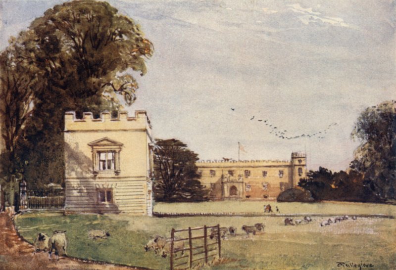 Syon House, Brentford, od strony ogrodu (kolor lito) autorstwa John Fulleylove