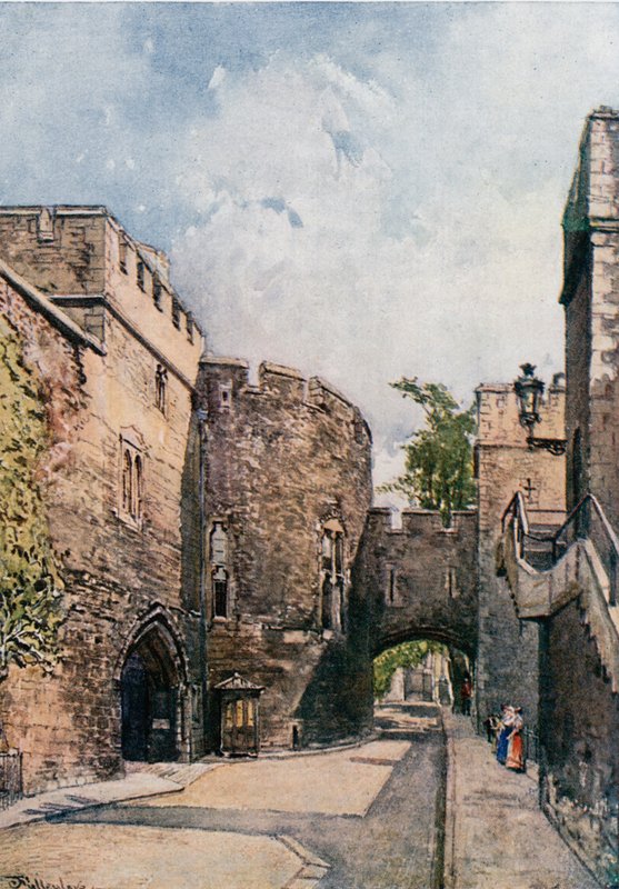 Krwawa Wieża i Dom Klejnotów (Wakefield Tower), patrząc na wschód autorstwa John Fulleylove
