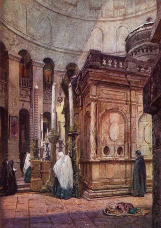 Rotunda i Kaplica Grobu Bożego (kolor lito) autorstwa John Fulleylove