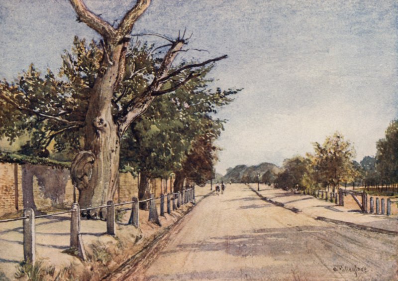 The Spaniards Road, Hampstead (kolor lito) autorstwa John Fulleylove
