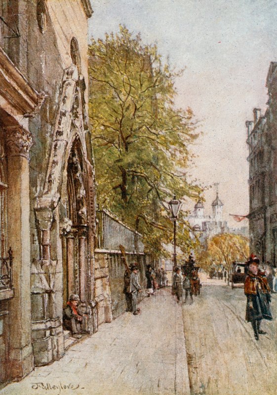 Great Tower Streetpoli-ээс Лондонгийн цамхаг autorstwa John Fulleylove